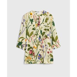 RODEBJER Barista Jobs print blouse Size Large NWT